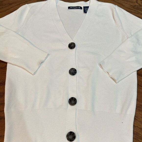 Architect Women's White Cardigan Sweater - Picture 2 of 4